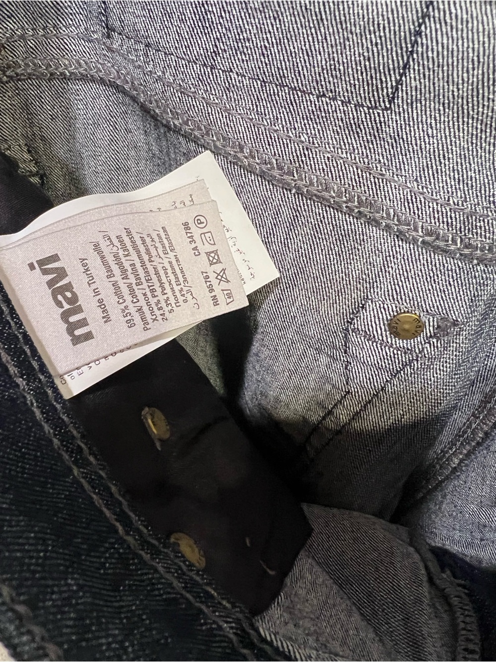 Mavi Matt Deep Montana 30/32 Men's Dark Wash Straight Leg Jeans - Picture 6 of 7